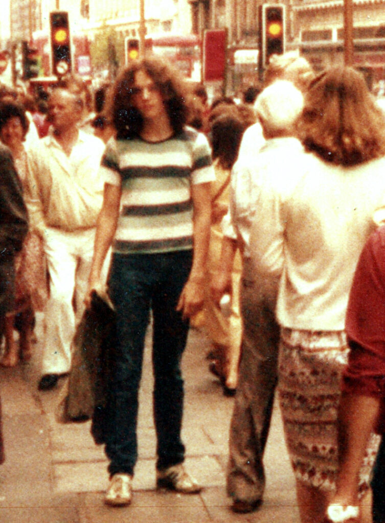 STefan Neumann on Oxford Street, London in 1982